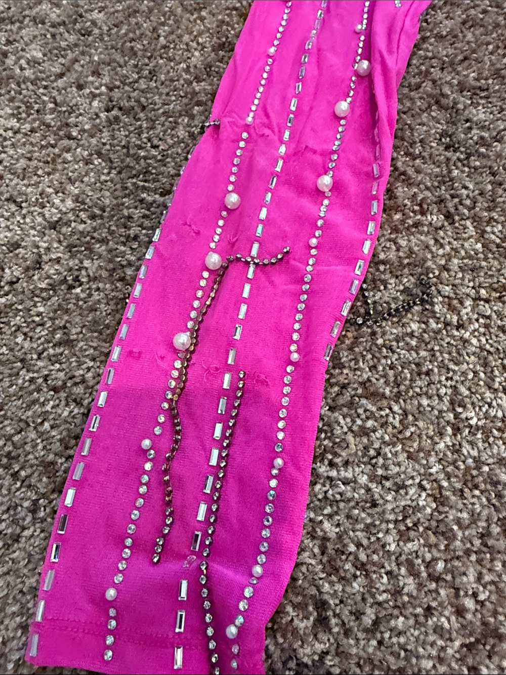 Fashion Nova Hot Pink Cutout Mini Dress with Silver Rhinestones - Picture 2 of 6